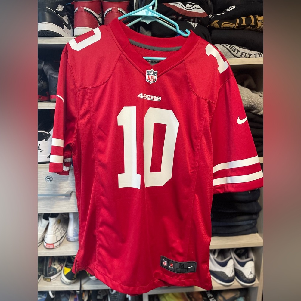 Jimmy Garoppolo #10 San Francisco 49ers jersey, men’s medium, worn once